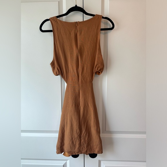 En Saison Sophie Cutout Mini Dress Brown (Size L) - Picture 4 of 11